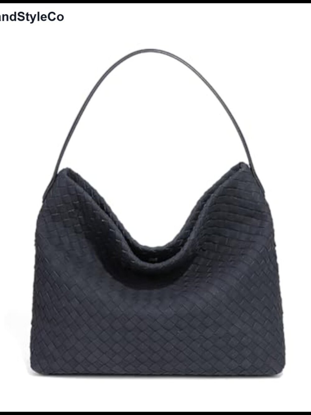 Woven Tote Bag Minimalist Shoulder Handbag Removable Strap Top Handle Purse